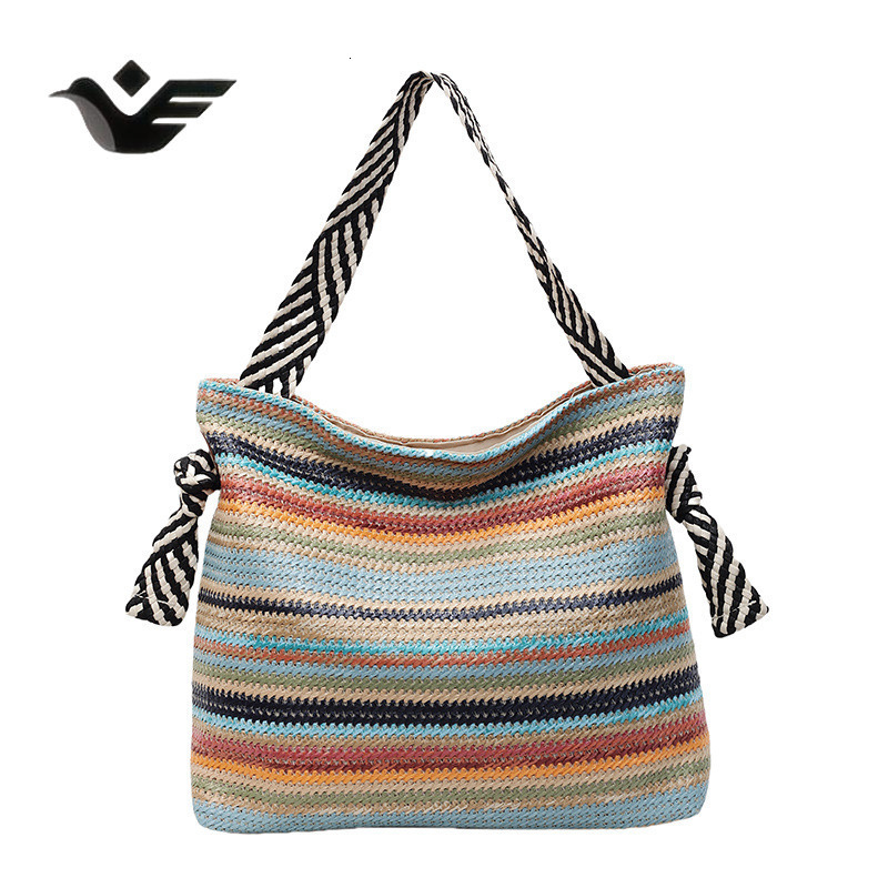 Feiyan Free Shipping New Designer Bag Luxury Shopping Bag Large Capacity Woven Bag Straw Shoulder Bag Beach Vacation Stylish Underarm Bag Large Capaci