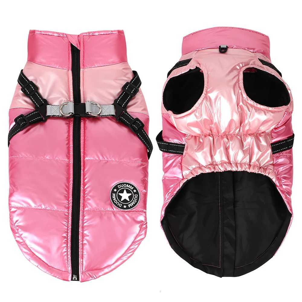 Winter Warm Dog et Pet Clothes With Harness Soft Waterproof Reflective Puppy Coat Vest for Small Medium Large Dogs Pug S2XL W250904