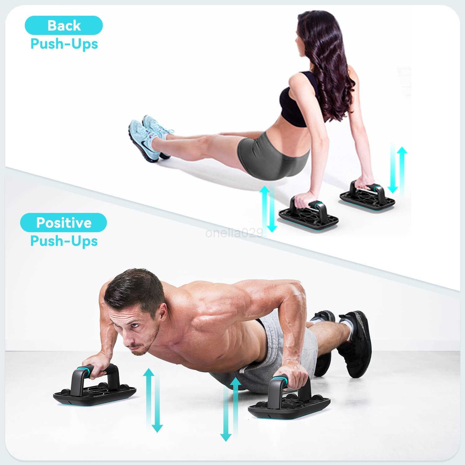 2in1 PushUp Bar and Ab Roller for Men Lightweight Portable Pushup Handles Perfect Pushups Equipment Ab Wheel Roller for Abs Workout Ideal Push Up Stan