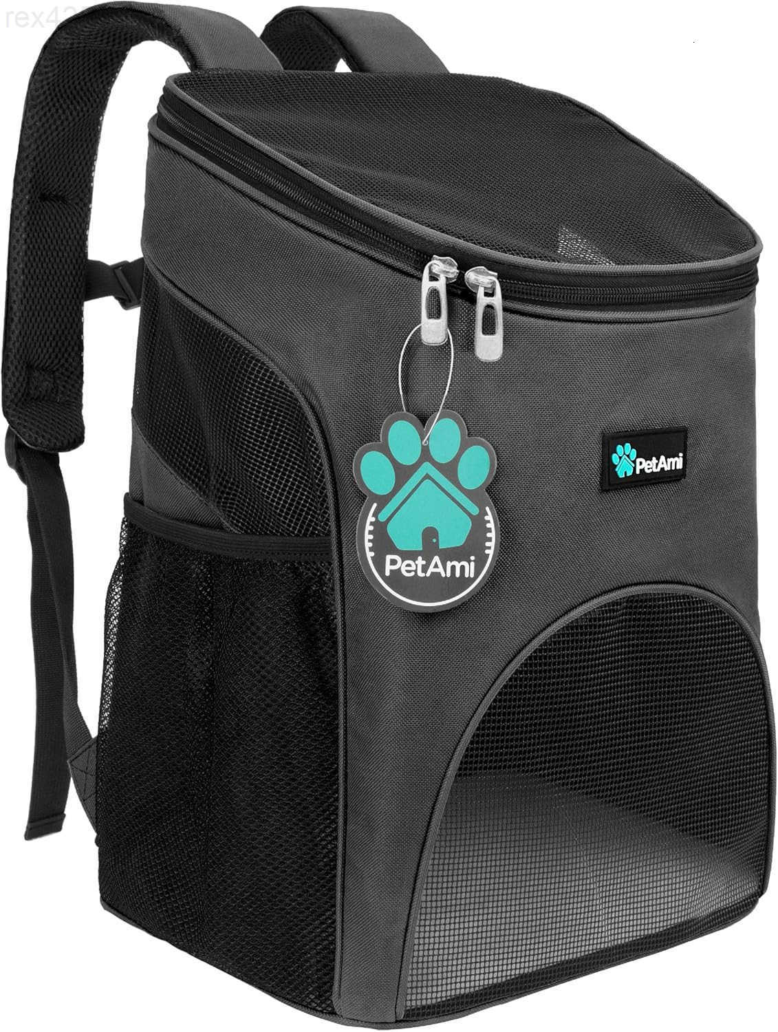 Small Dogs and Cat Backpack Carrier Airline Approved Pet Backpack Carrier Ventilated Safety Strap Buckle Support Designed for Hiking Travel Camping Ou