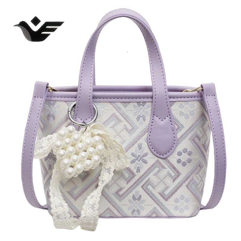 Feiyan Free Shipping New Designer Bag Luxury Shopping Bag Casual Fashion High-end Ethnic Style Handbag National Style Light Luxury Versatile Shoulder 