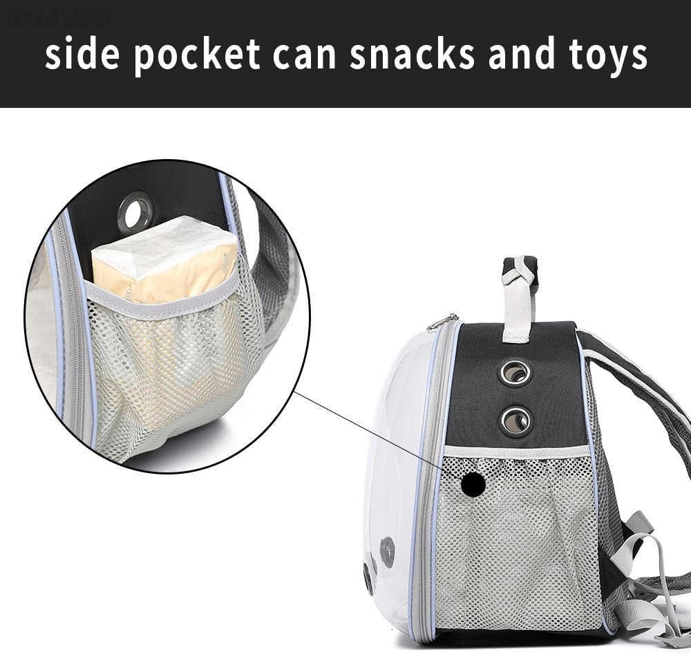 Bunny Carrier Guinea Pig CarrierSmall Animal Carrier Backpack for RabbitBearded Dragon LizardHamsterKitten Breathable Pet Travel Cage Bag Perfect for 