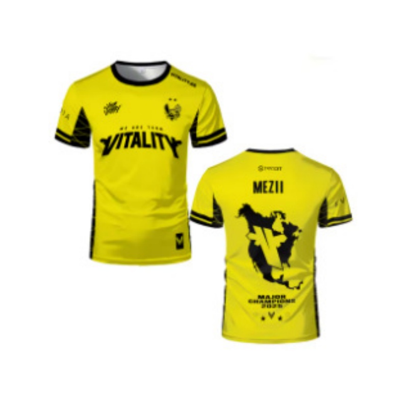 Fans Tops&Tees Vitality University CS2 Major 2025 Two Star Esports Team Uniform Men Fashion O-neck Design T-shirts Zyw0o Ropz Fans