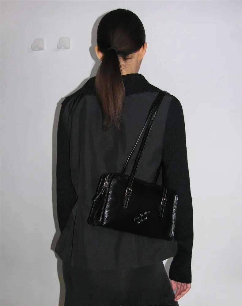 Pa Wl Single Shoulder Tote Bag Made Of Oil Wax Cowhide For Women