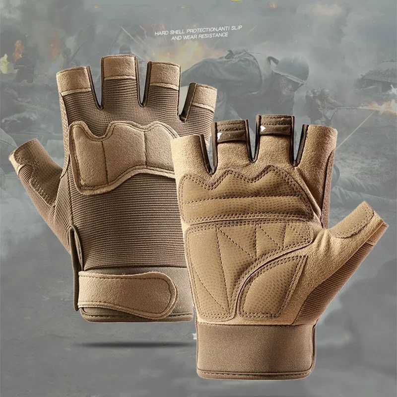 Outdoor Tactical Gloves for Men And Women Half Finger Motorcyc Military Combat Shooting Hunting Fitn GlovesXJ250904