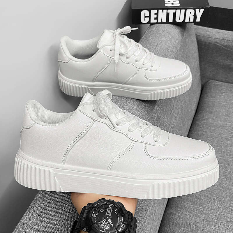 Large Size 46 47 48 49 50 Men's Casual Sneakers Couple Korean Style Trendy Unisex White Shoes