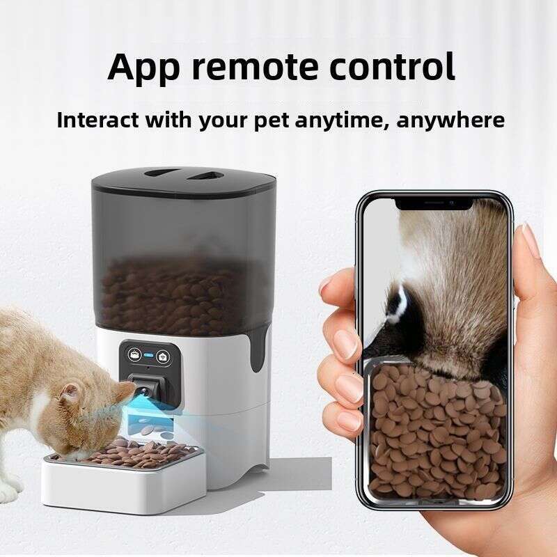 famous brand Automatic Dogs Intelligent Timing Quantitative Feeder For Cats Pets Cat And Dog Food Video Available