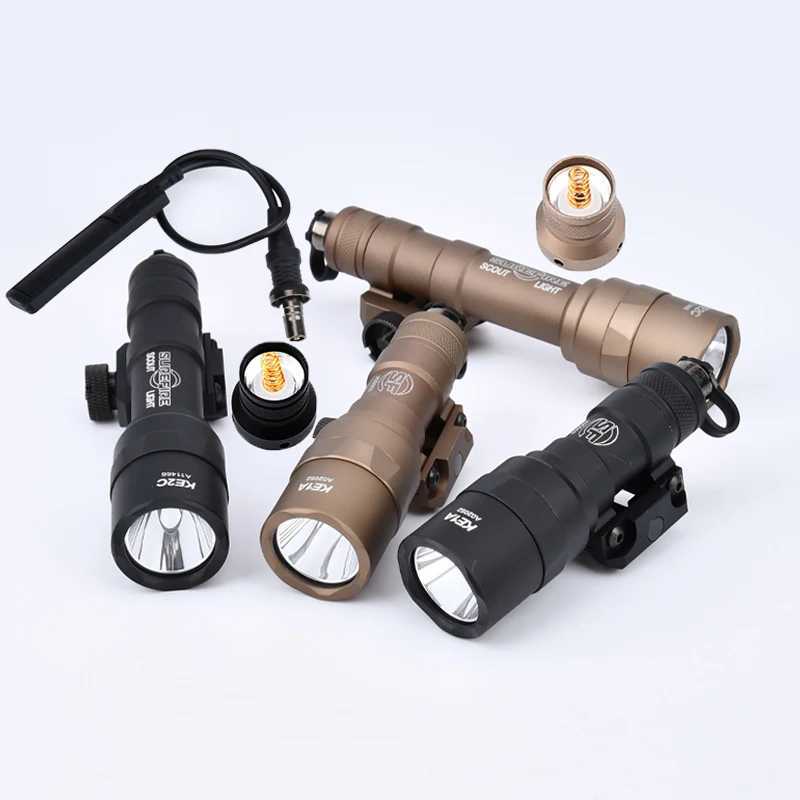 Tactical Surefir M600 M600B Flashlight Airsoft Rifle Flashlight Pistol Light Torch AR15 Hunting Weapon Gun light Pictinny RailXJ250905