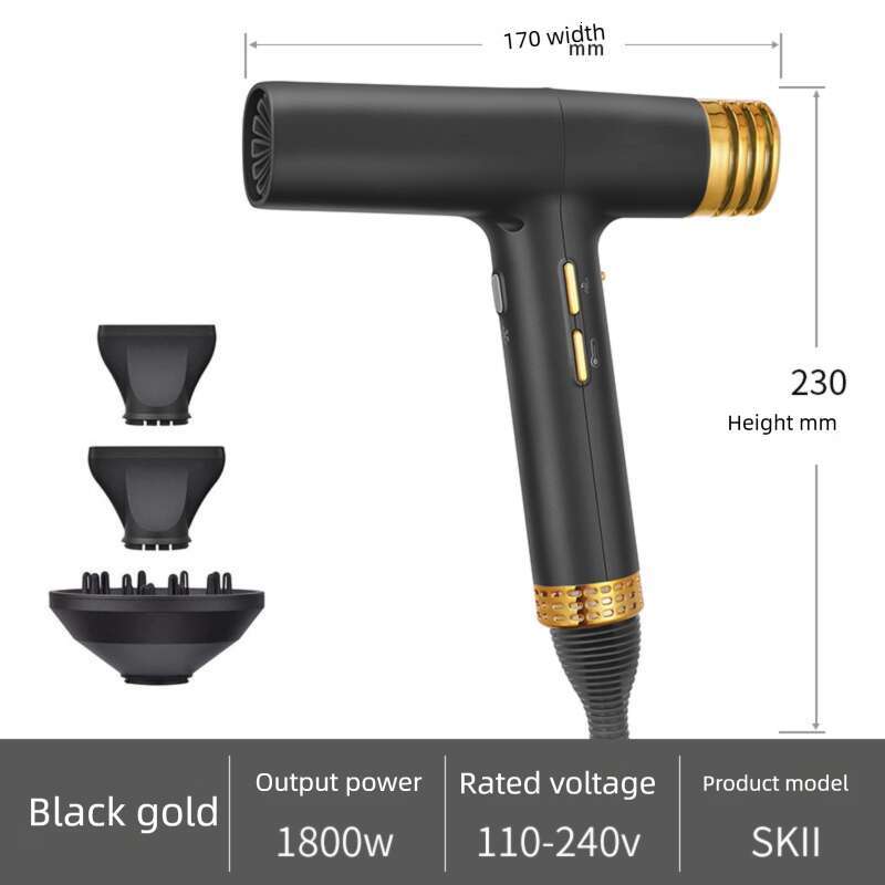 Designer Brand Hot Selling Brushless Motor Household Dormitory Negative Ion Constant Temperature High Speed Hair Dryer