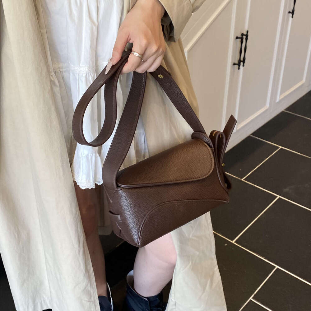 High-End Single Shoulder 2025 New Fashion Versatile Solid Color Pillow Commuter Crossbody Women's Bag