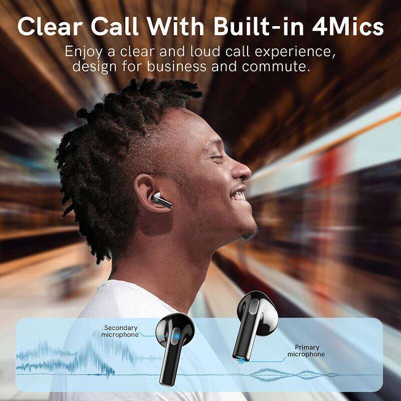 NEW QCY T20 Bluetooth 5.3 TWS Wireless Earphones 68Ms Low Latency Earbuds 13Mm Driver HIFI Headphones 4 Mics+Enc HD Call