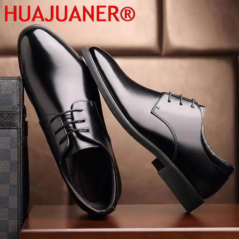 Leather Shoes Mens Breathable Black Soft Leather Soft Bottom Spring And Autumn Man Mens Business Formal Wear Casual Shoes 250903