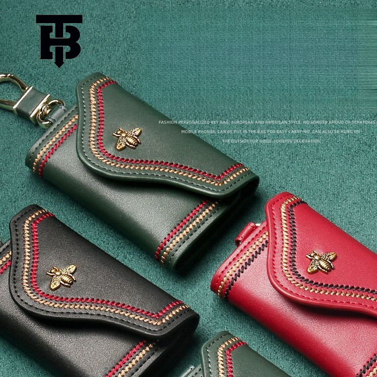 TB BHULAMTE New Key Bag Protective Case Card Bag 2-in-1 Free Shipping Designer Luxury Women's Car Mini Storage Key Bag Men's Wallet Handbag