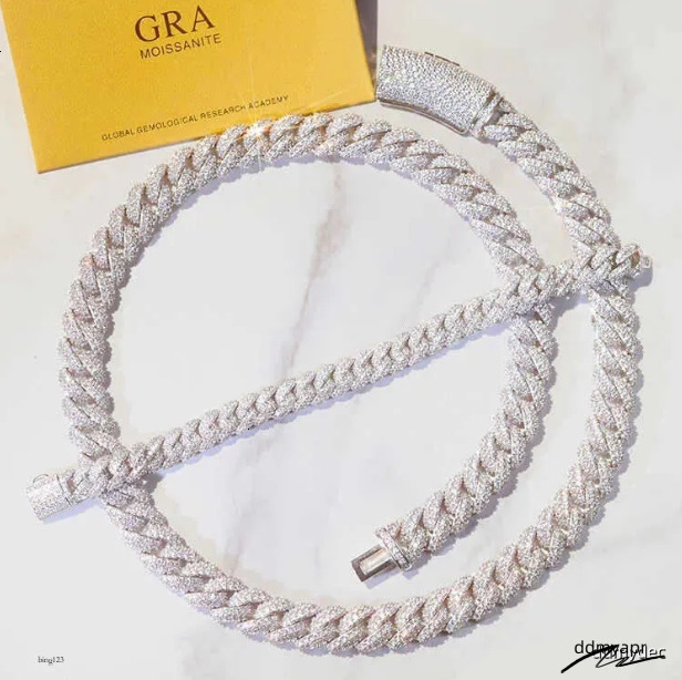 Customized DIY Name Letter Pendant 20Mm ddmydec Cuban K Chain Necklace Sterg Sier Moissanite Baguette Dia Pendent For Men ddmydec