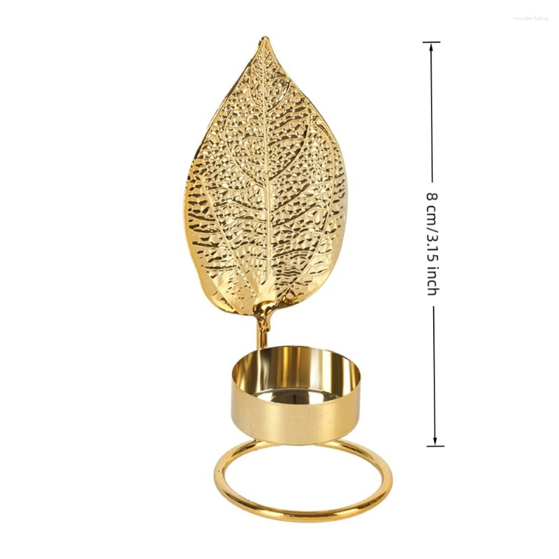 Candle Holders Metal Holder Muslim Ramadan Candlestick Eid Mubarak Baroque Style Dining Table Ornament Wedding Decor H260310