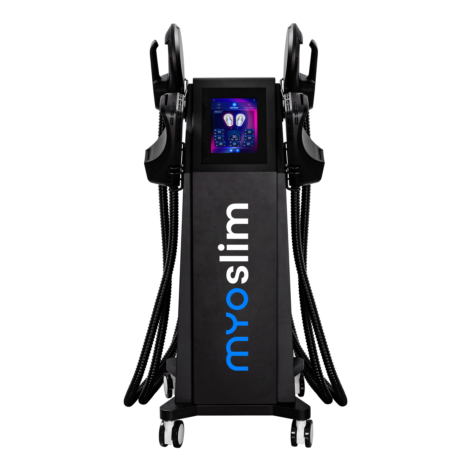 Professional RF MYOSLIM Body Sculpting Machine - 6500W 15Tes Fat Burning & Muscle Stimulator for Slimming with 5 Handle Technology