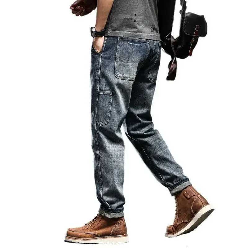 Male Cowboy Pants Retro Washed Straight Jeans For Men Plus Size Trousers Comfortable Xs High Quality Wide Leg Denim Kpop Cheap W250905