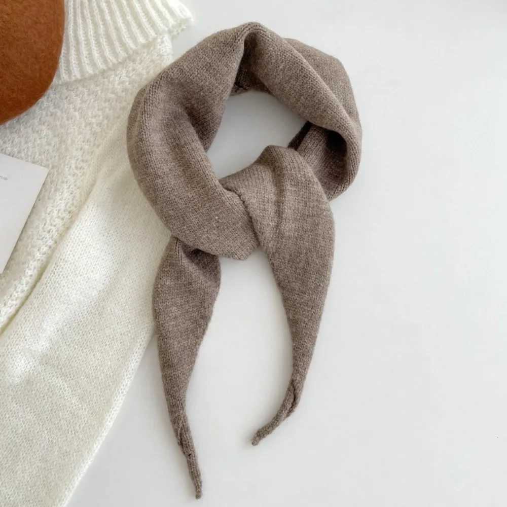 Fashion Korean Style Knitted Triangle Scarf Soft Windproof Winter Cashmere Scarves Casual Warm Women Cashmere Shl GirlsXJ250905