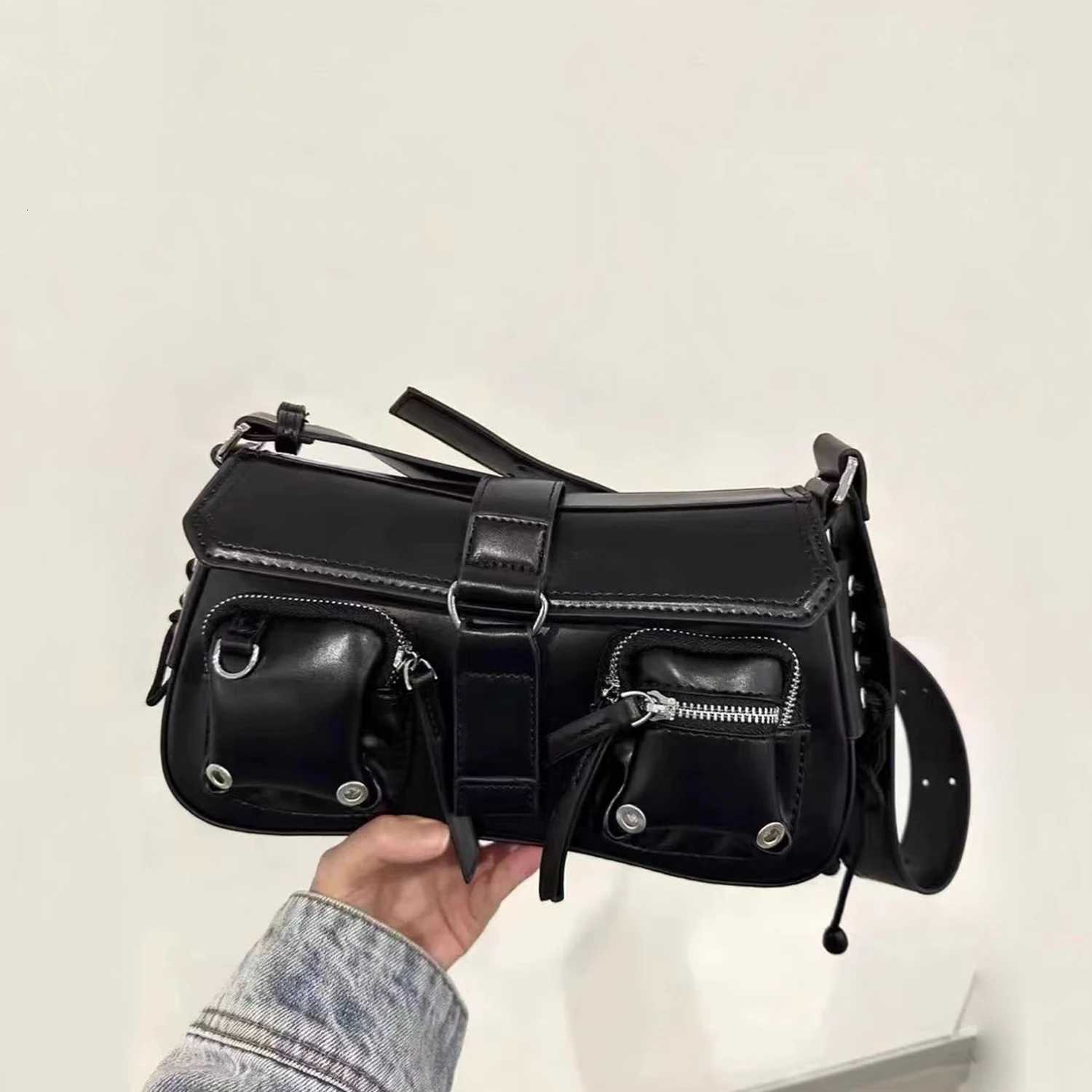 Handbags For Women Designer Purses Multiple pockets Underarm Shoulder Bags PU Leather Ladies messenger Bag black totes Z250903
