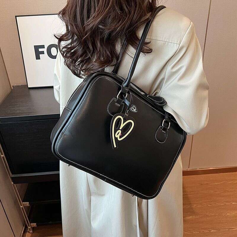 Large Toast Women's Bag 2025 Autumn New Office Handbag Single Shoulder Crossbody Bowling Tote Fashion Hundred Casual Daily Simple Commuter