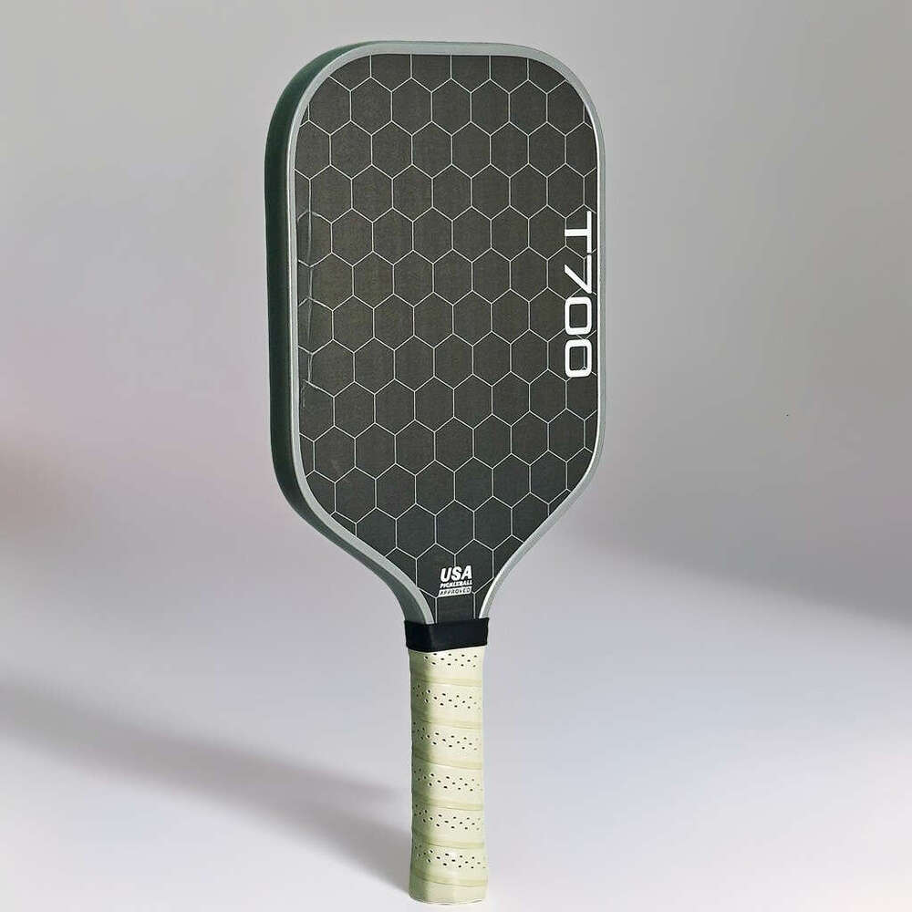 T700 Fiber Pickleball Paddle, Carbon Friction Surface, Polymer Honeycomb Core, Enhanced Power, Spin