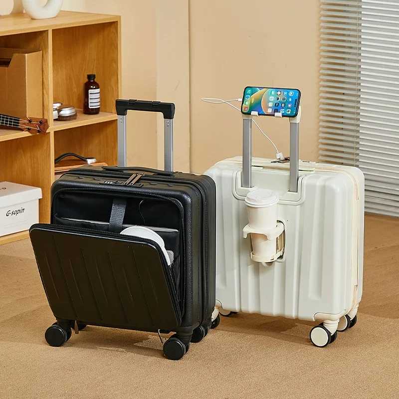 Luggage female small 18 inches suitcase swivel wheels male student durable sturdy thick password travel case Z250905