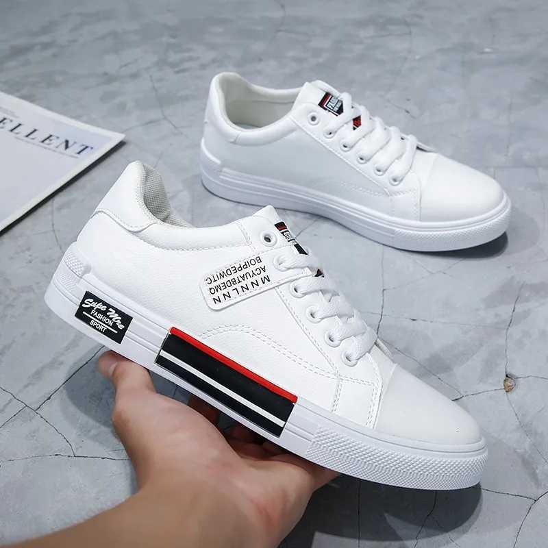 Fashion Leather Men Canvas Shoes Autumn HighTop Casual Shoes for Men NonSlip Male Sneakers Flat Tenis Shoes Zapatillas Hombre Z250905