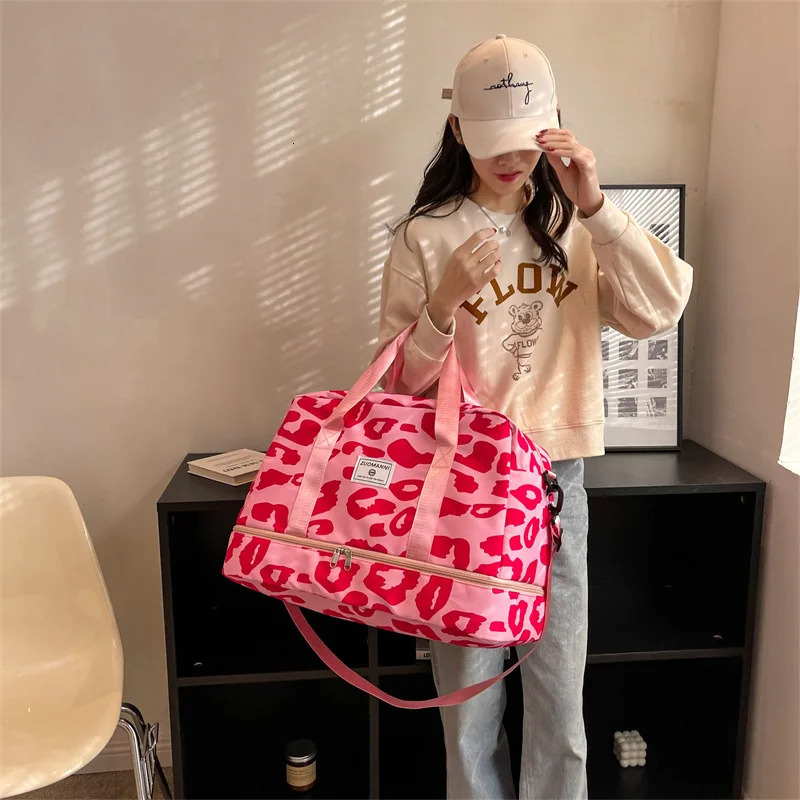 Large Capacity Travel Tote Bag Waterproof Oxford Maternity Carry on Luggage Bag Fashion Storage Bag Sports Training Gym Bag 250903