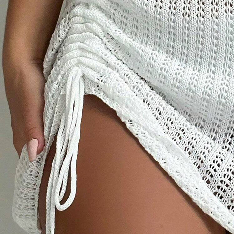 Designer dresses for women, knitted beach skirts