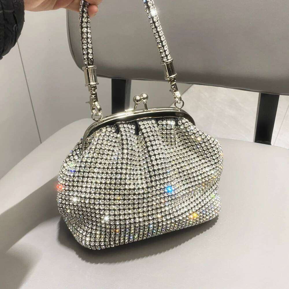 Designer Bags Handle Rhinestones Evening Clutch Bag Purses And Handbag Designer Shiny Crystal Clutch Purse Bucket Bag Shoulder Bags Luxury Bag