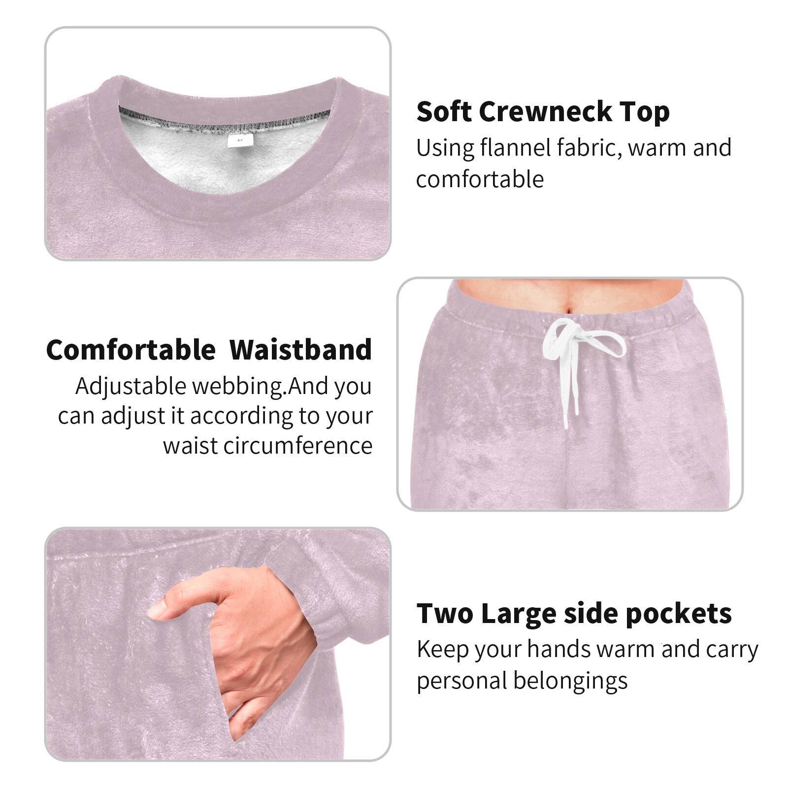 2025 New Women Pamas Winter Thermal Thick Sleepwear Custom pattern Plush Flannel Warm Underwear Sets Indoor Clothes Plus Size