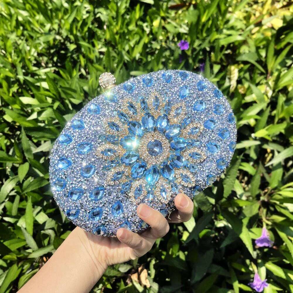 Designer Bags Handmade Rhinestones Evening Clutch Bag Purses And Handbag Designer Shoulder Shiny Crystal Clutch Purse Party Bag Luxury Bag