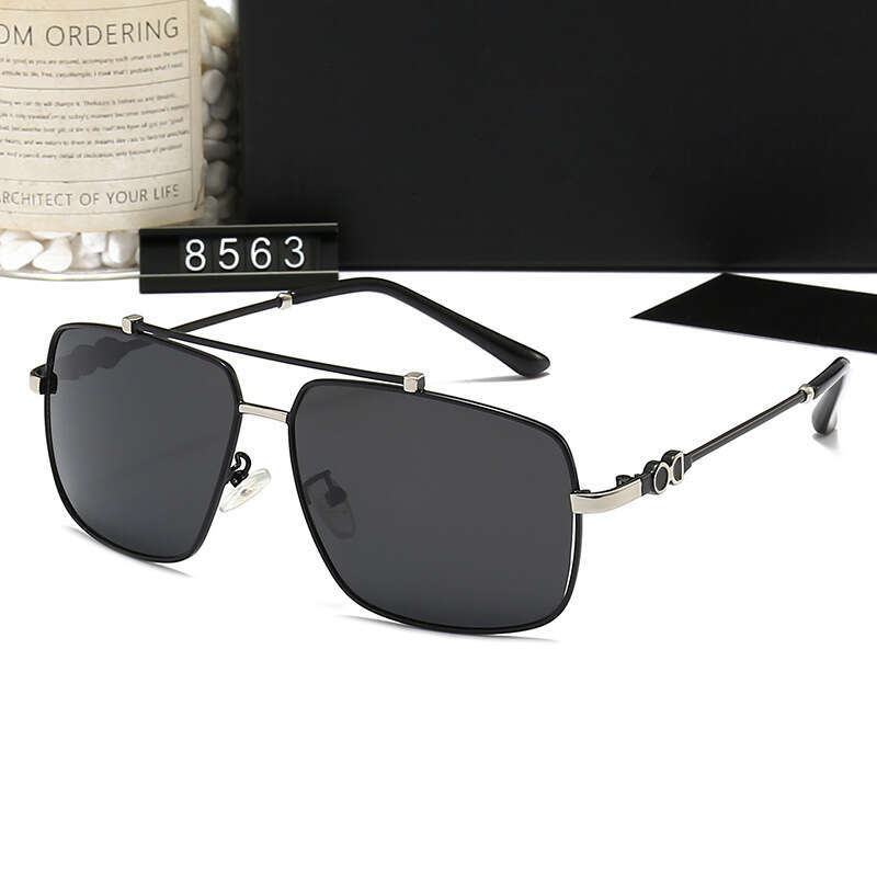New Men's and Women's Metal Square Fashion Trendy Driving Travel Leisure Sunglasses 8563 f7f