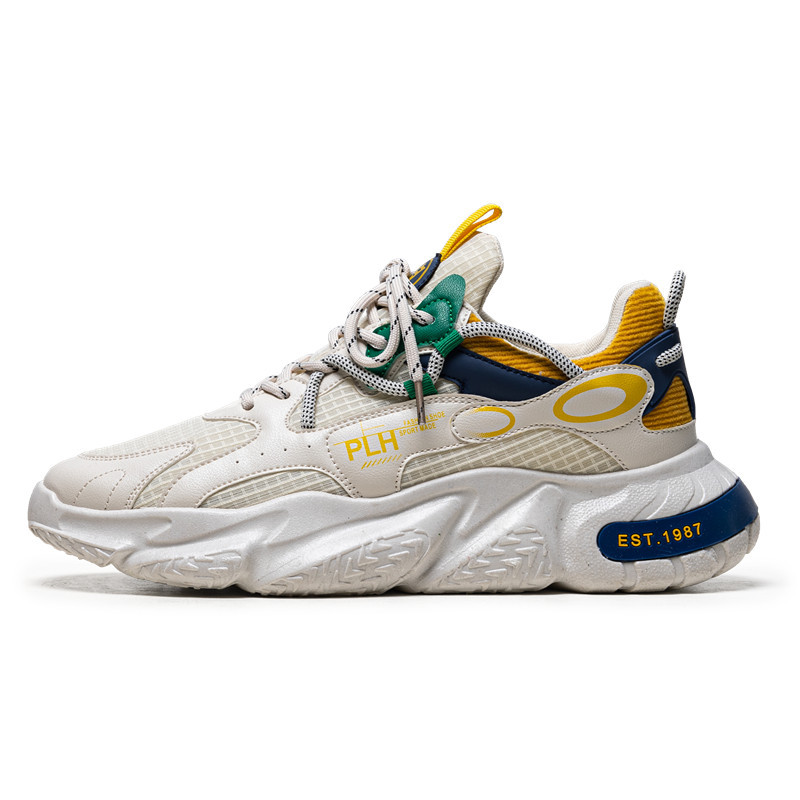 Free shipping of new sports, casual, breathable, height increasing dad men's trendy moral training shoes, and loafers