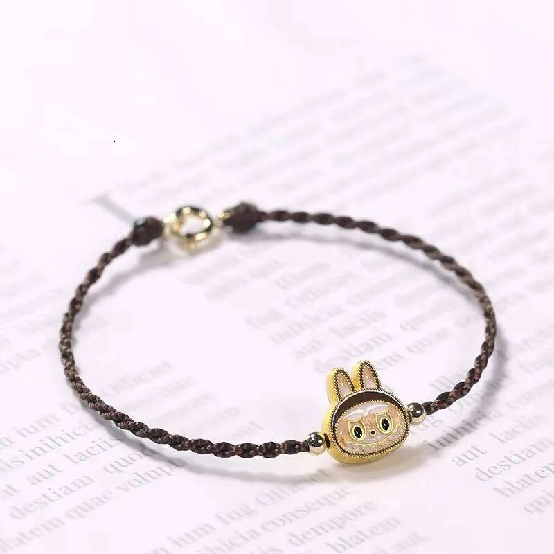 Cartoon Fashion Cute Gift Girlfriend Gold Accessories Handmade Braided Rope Pull Bubu Bracelet Chain
