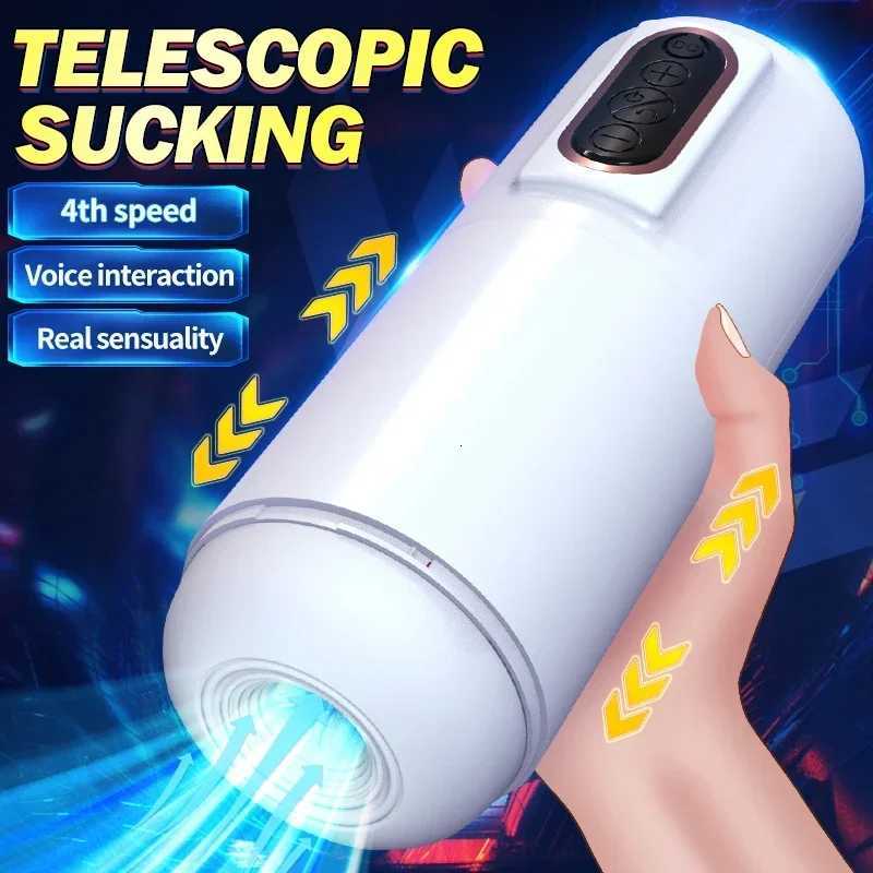 Automatic Thrusting Male Masturbator Tight Silicone Vagina Sex Toys for Men Adjustable Frequency Hands Free Pocket Pussy MachineXJ250905
