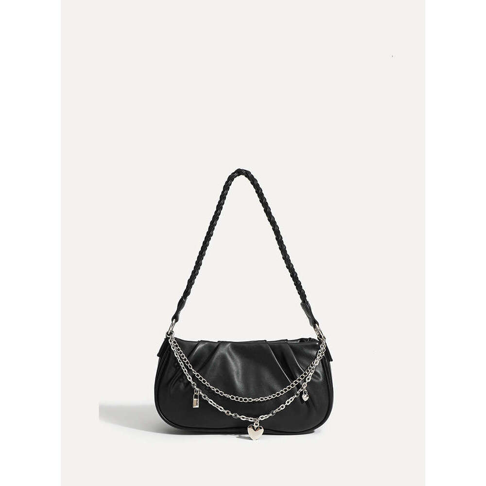 2025 Autumn Winter New Niche Square Cloud Pleated Women Commuting Simple Versatile Handbag Underarm Bag