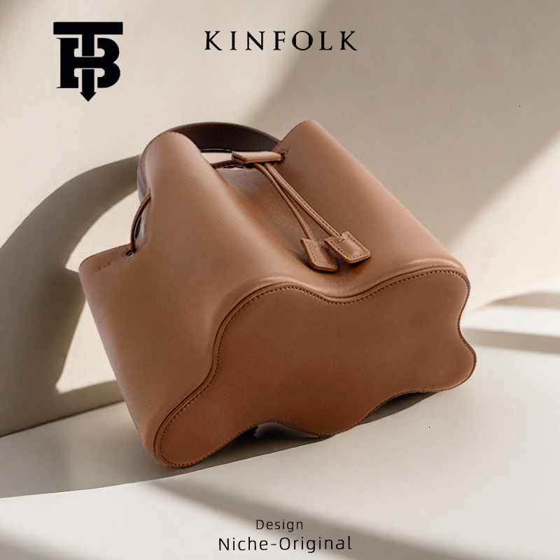 TB BHULAMTE Designer Bag Women's Bag 2025 New Fashion Elegant Turkish Pleated Luxury Bag Drawstring Bucket Bag Handbag Shoulder Crossbody Bag