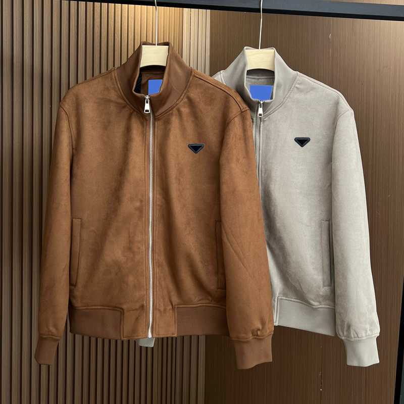 Men's Jackets Designer New Autumn Winter Man Clothing Spring Stand Collar Casual Jacket Top Coat Layered Wear Without Hood JLRB