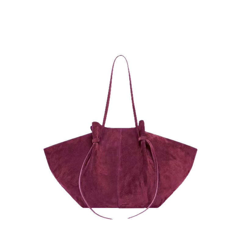 YUZEFI Women's Shoulder Bag Mochi Top Layer Suede Matte Large Capacity Handbag