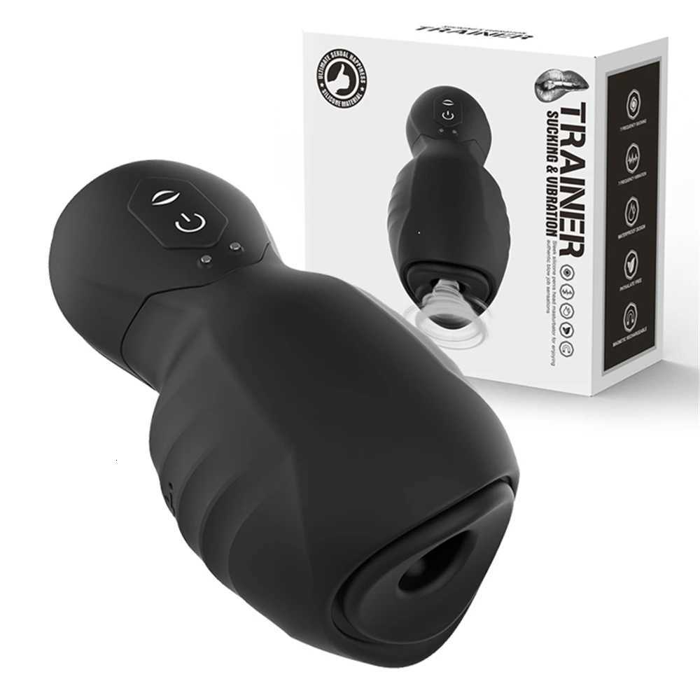 Automatic Male Masturbator Glans Sucking Vibrators Vaginal For Men Penis Pump Enlargement Sex Toys Cock Exerciser Adult SuppliesXJ250905