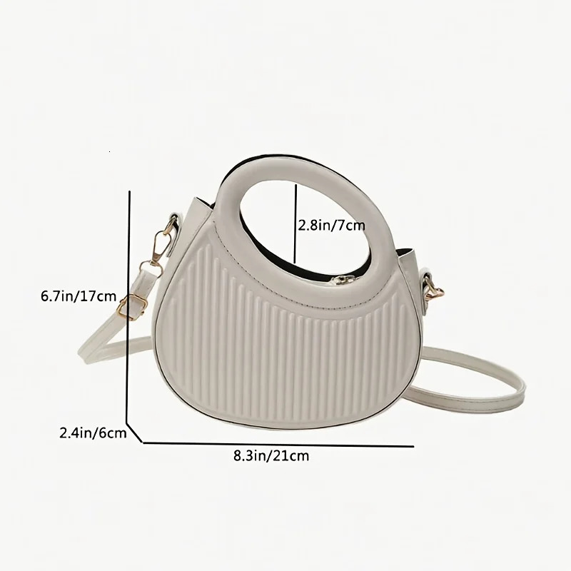 Chic Stripe Crossbody Bags for Women Elegant Synthetic Leather Handbag Purse Look Shoulder Bag for Everyday Use 250903