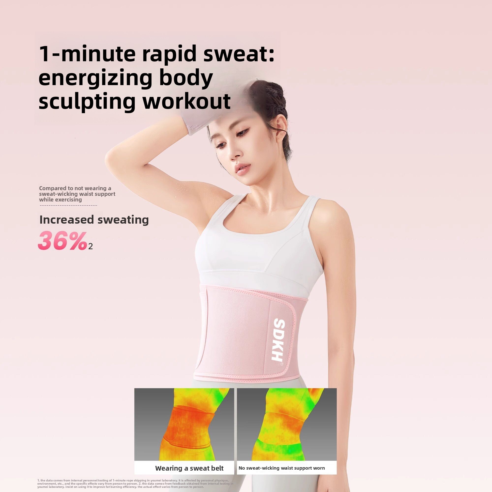 Waist Sports Burning Fiess Belt Running Training Men and Women Sweat Fat Weight Loss Belly Control