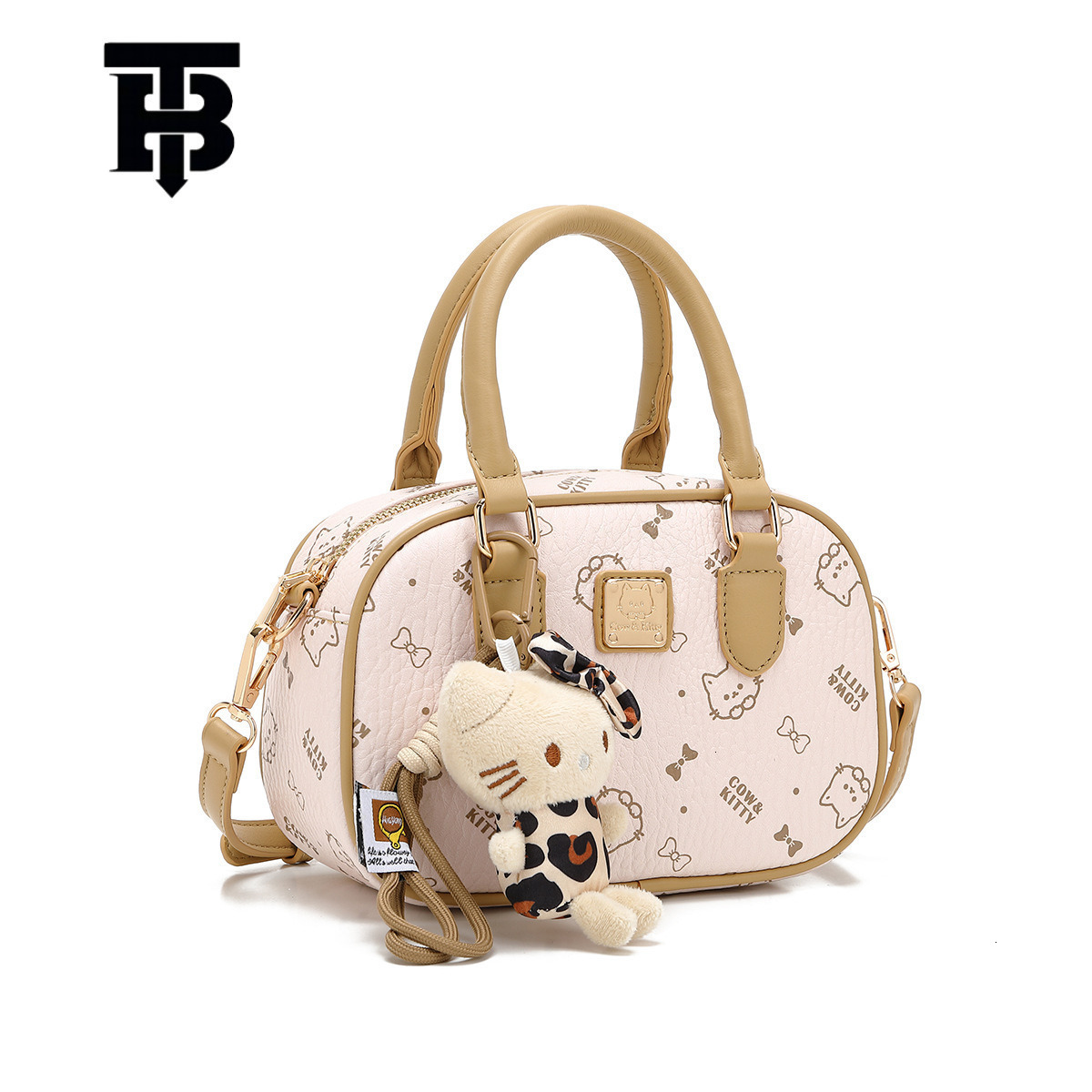 TB BHULAMTE Designer Bag 2025 New Fashion Luxury Bag Printed Elegant Handheld Bowling Bag For Women Casual Versatile High-end Cute Cross-border