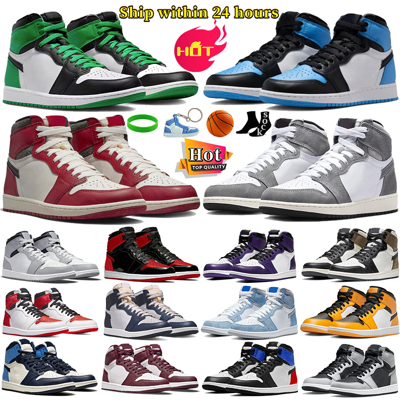 Designer Casual Basketball Shoes Mens Womens 1 1s Hight Sneakers Lost and Found Hyper Royal Withe Black Shattered Backboard Men Women outdoor sports trainers