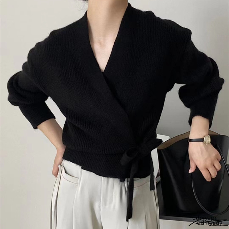 Irregular Cashmere Sweater For Women In Autumn And Winter High-End Button With Wool Cardigan Fashionable Knitted Ultra-Thin L065 241230 ddmyday ddmyda