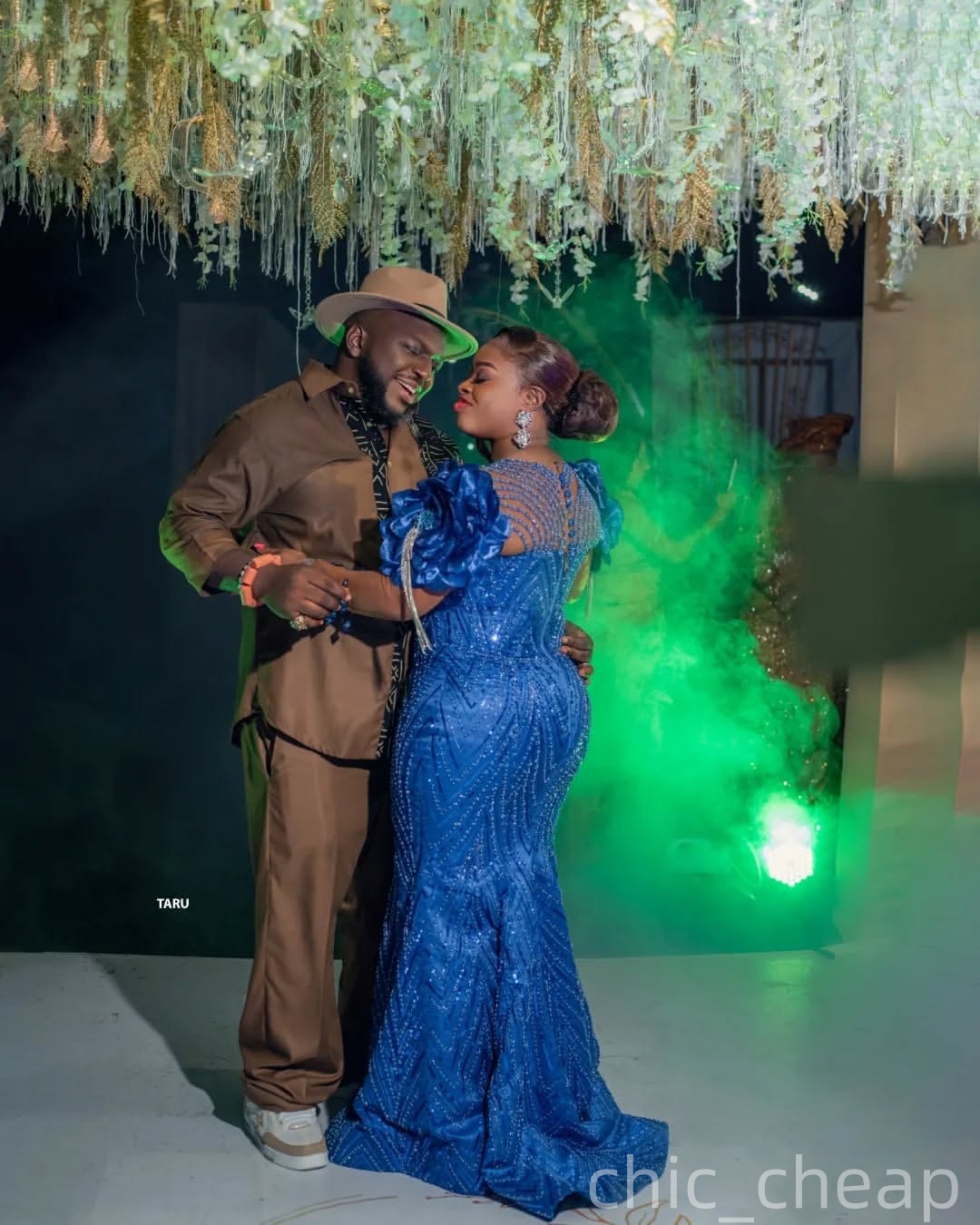 Aso Ebi Mermaid Royal Blue Prom Dresses 2025 Crystals Flowers Sequined Evening Formal Party Second Birthday Engagement Gowns Plus Size Dress For Speci