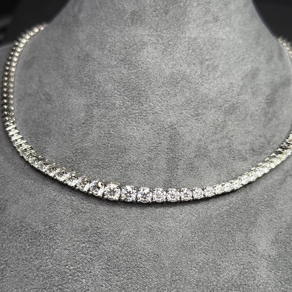 Custom 925 Silver Moissanite Jewelry 6mm20mm Hip Hop Pendant Cuban Link Bracelet Tennis Bracelet Necklace Chain Various Sizes
