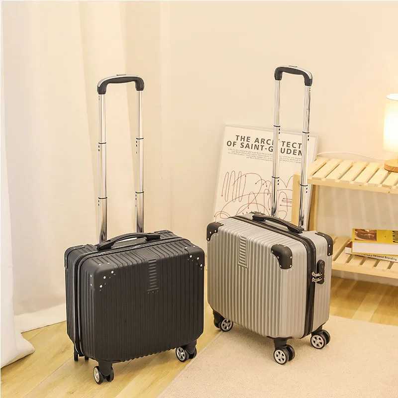 Mini Small 18Inch Travel Boarding SuiTCase Luggage Student JapanesESTyle Lightweight Password Trolley Case Z250905