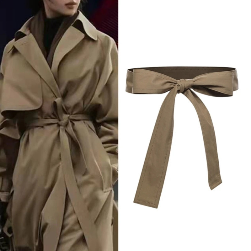 Adjustable Belt for Trench Coats Winter Outerwear Classical Selftied Ribbon Sash Waiststrap Women Men Windbreaker Belt 250904